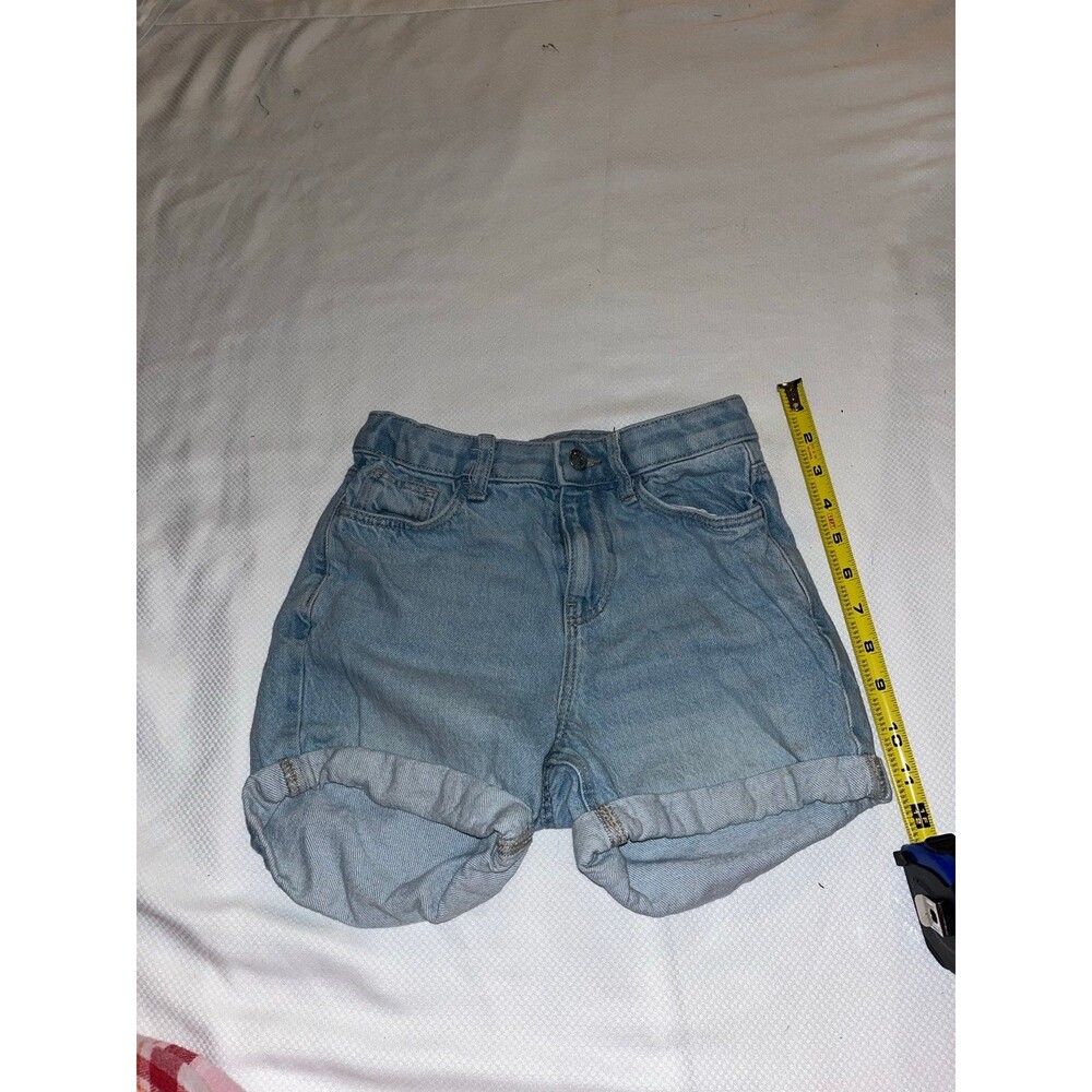 Girl’s Primark Light Wash Denim Mom Shorts Size 8/9